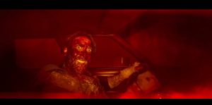 Nicolas Cage "Mandy" car scene red